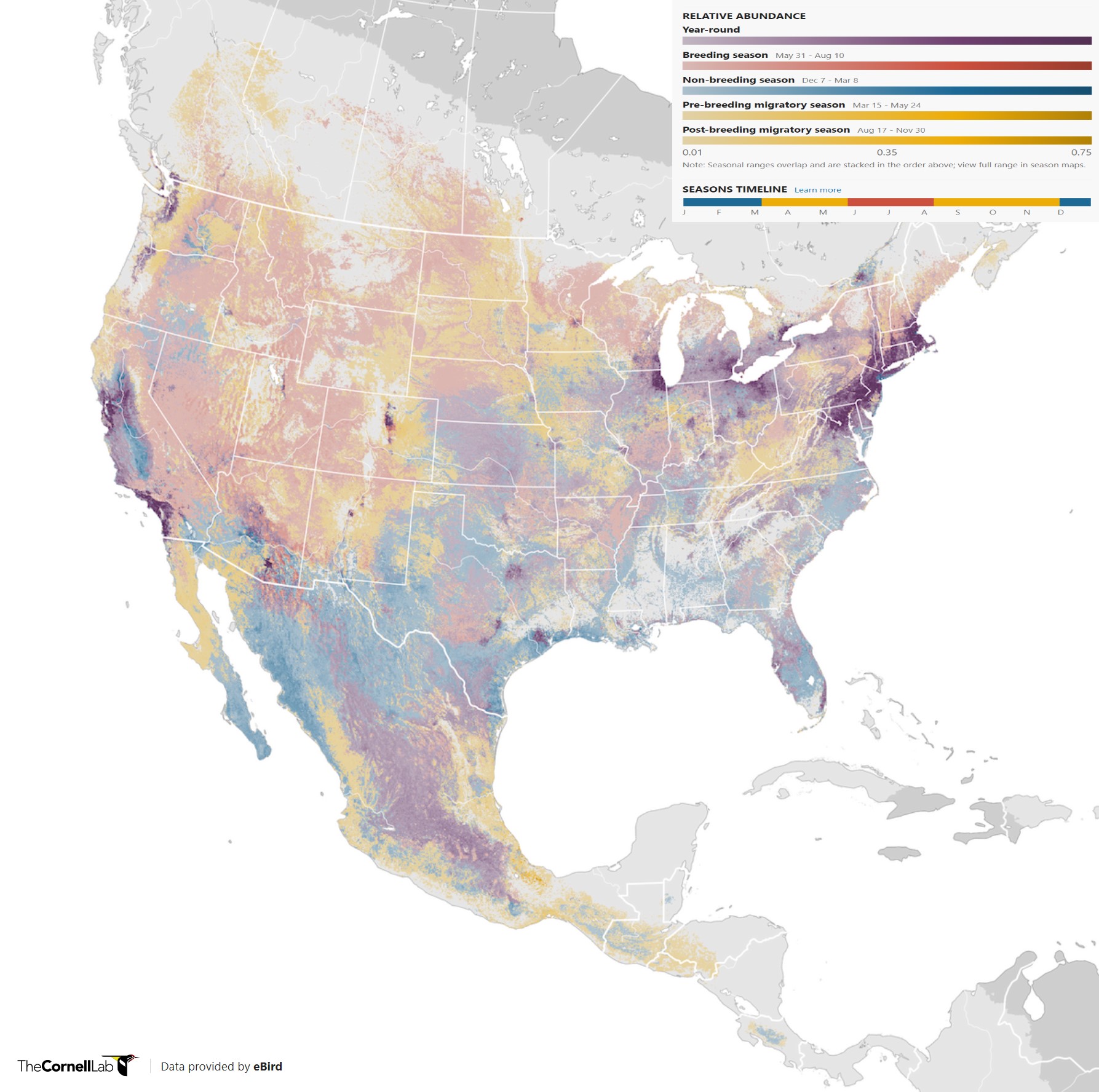 Range Map for Cooper’s Hawk