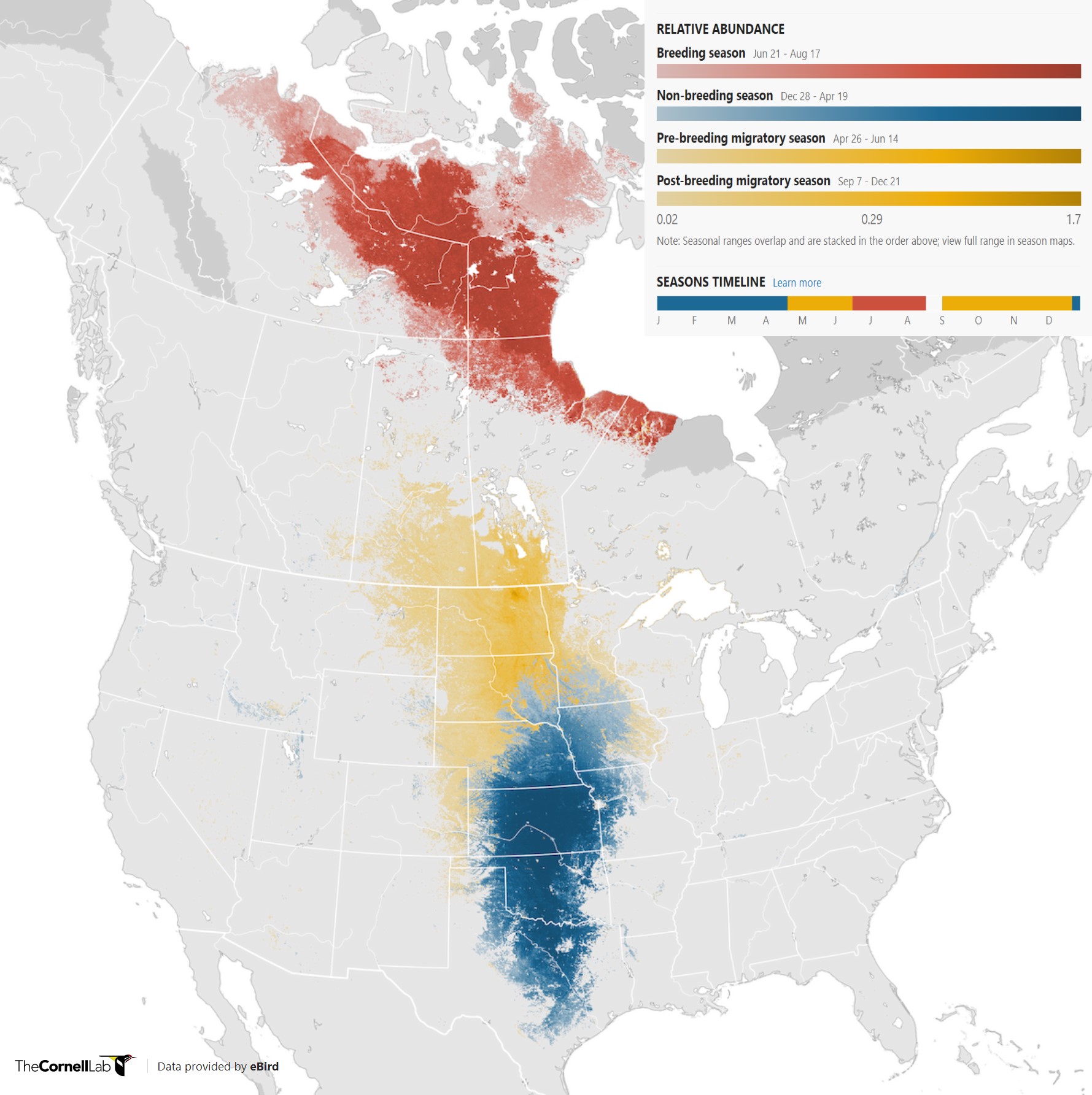Range Map for Harris’s Sparrow