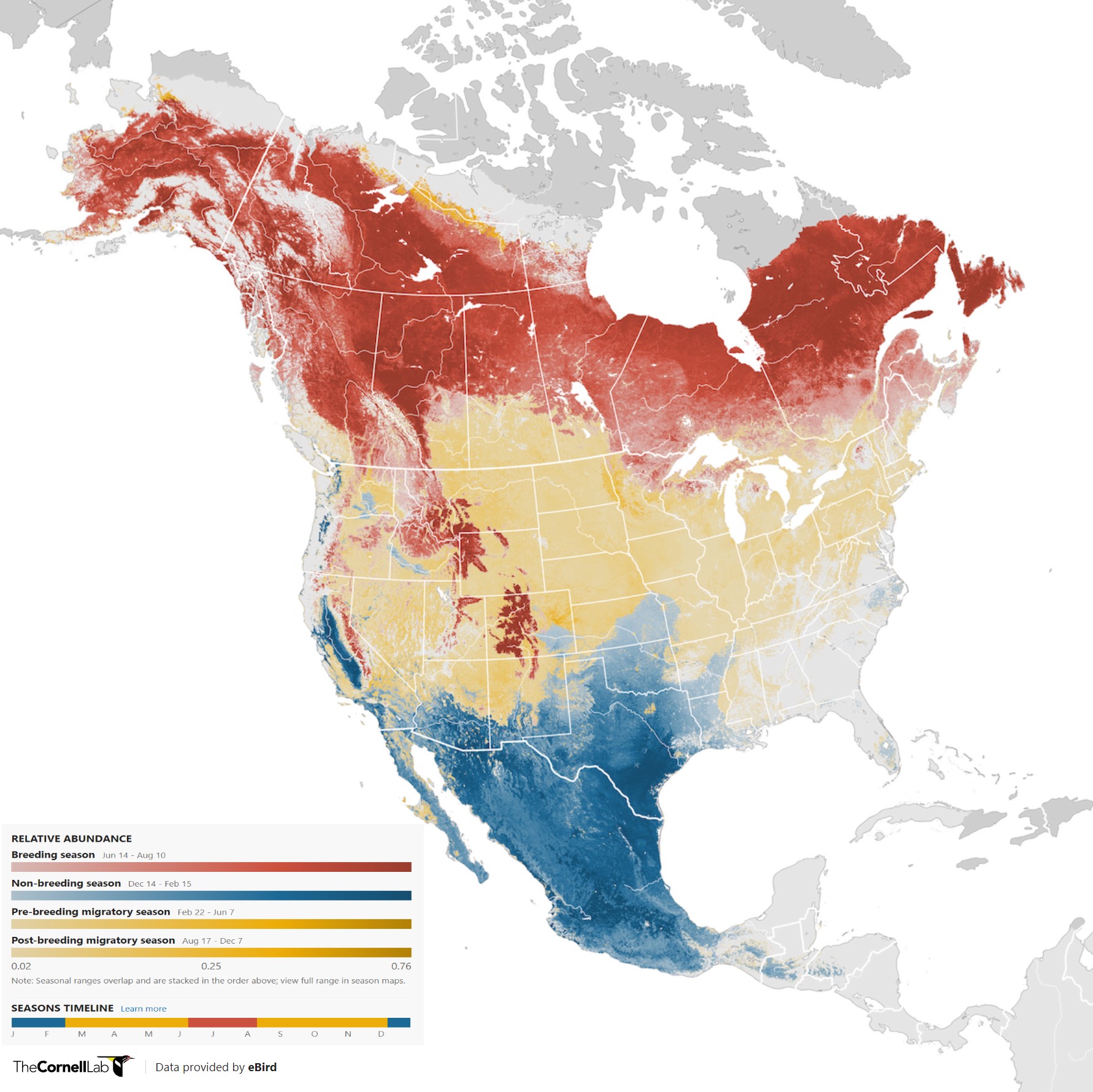 Range Map for Lincoln’s Sparrow