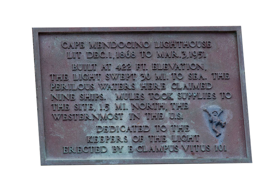 Scenery - Cape Mendicino Plaque