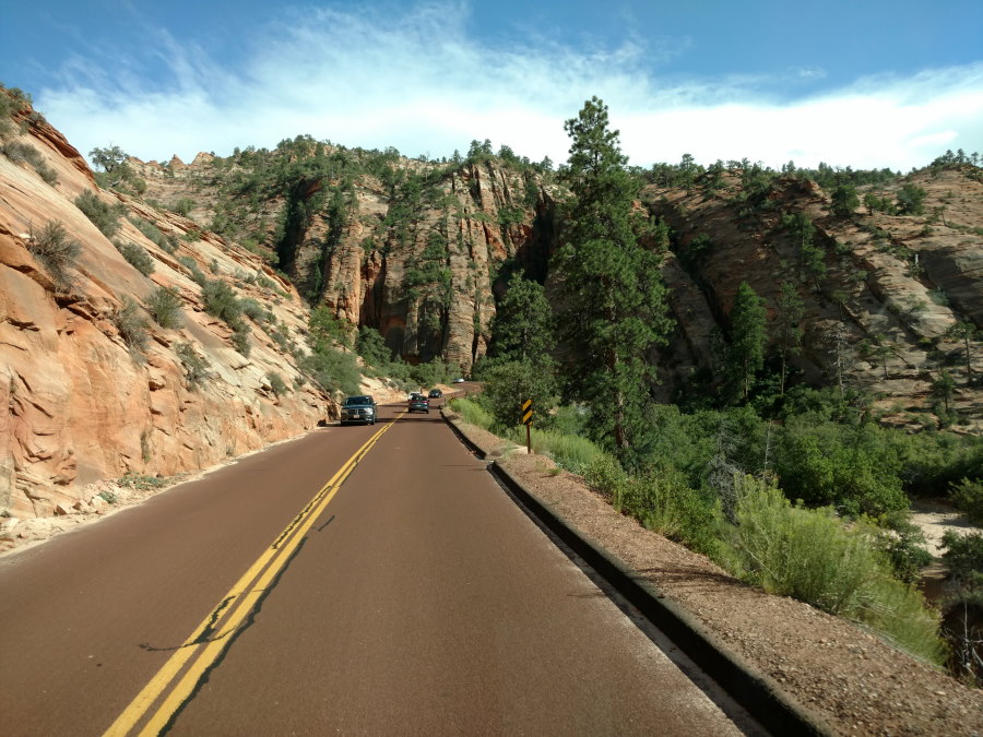 Driveby Scenery In Zion National Park - Scenery