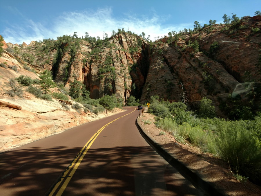 Driveby Scenery In Zion National Park - Scenery