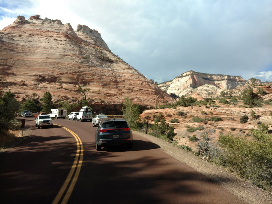 Driveby Scenery In Zion National Park - Scenery
