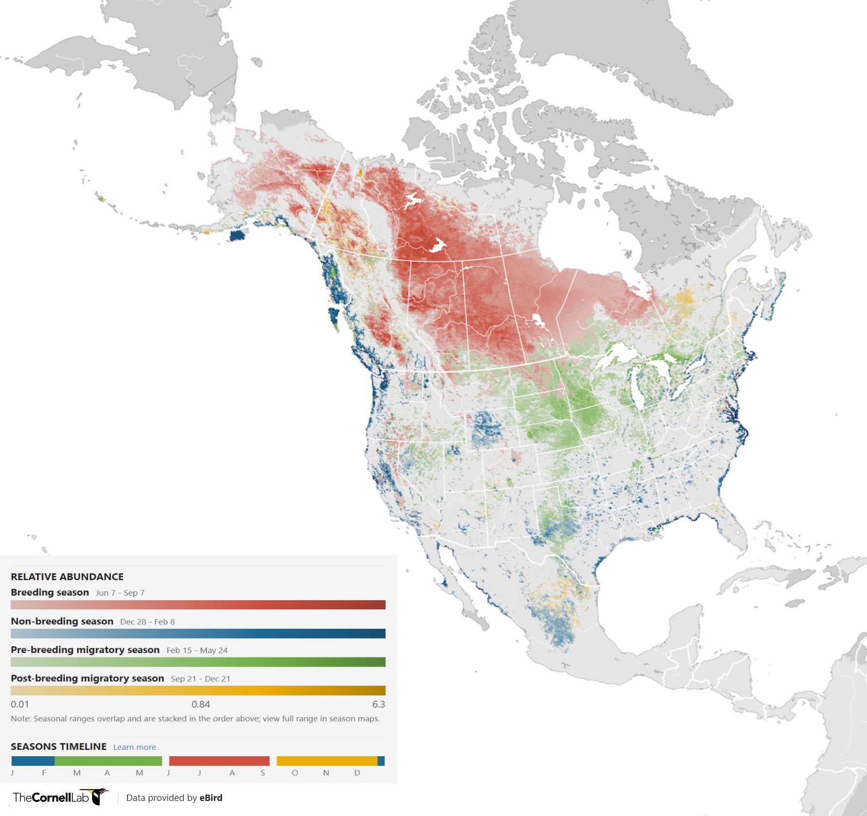 Range Map for Bufflehead