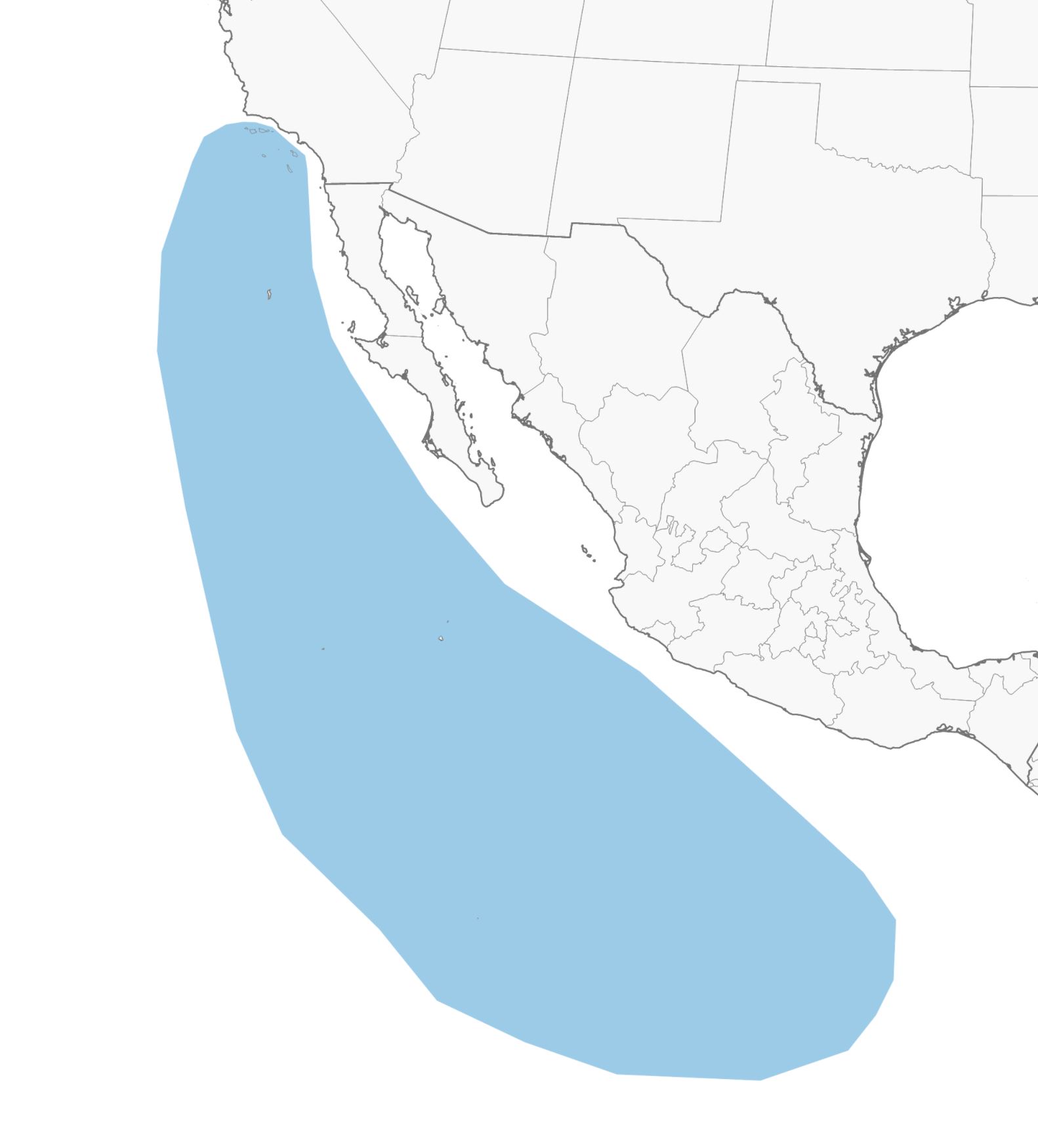 Range Map for Townsend’s Storm-Petrel