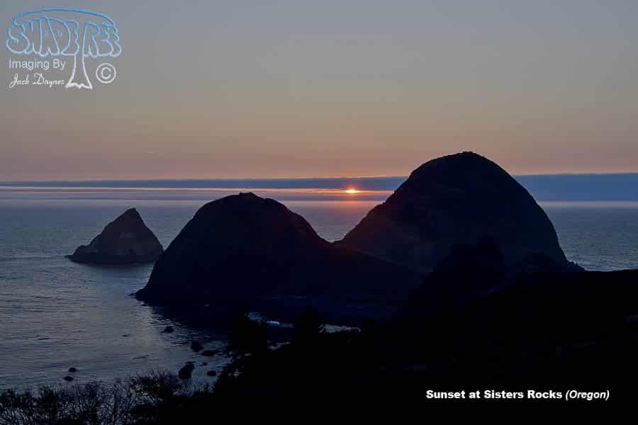 Sunset at Sisters Rocks - Scenery