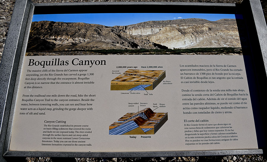 Boquillas Canyon Exhibit - Scenery