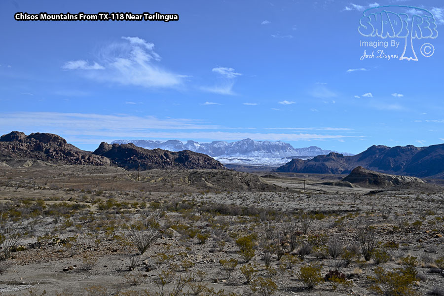 Chisos Mountains From TX-118 Near Terlingua - Scenery