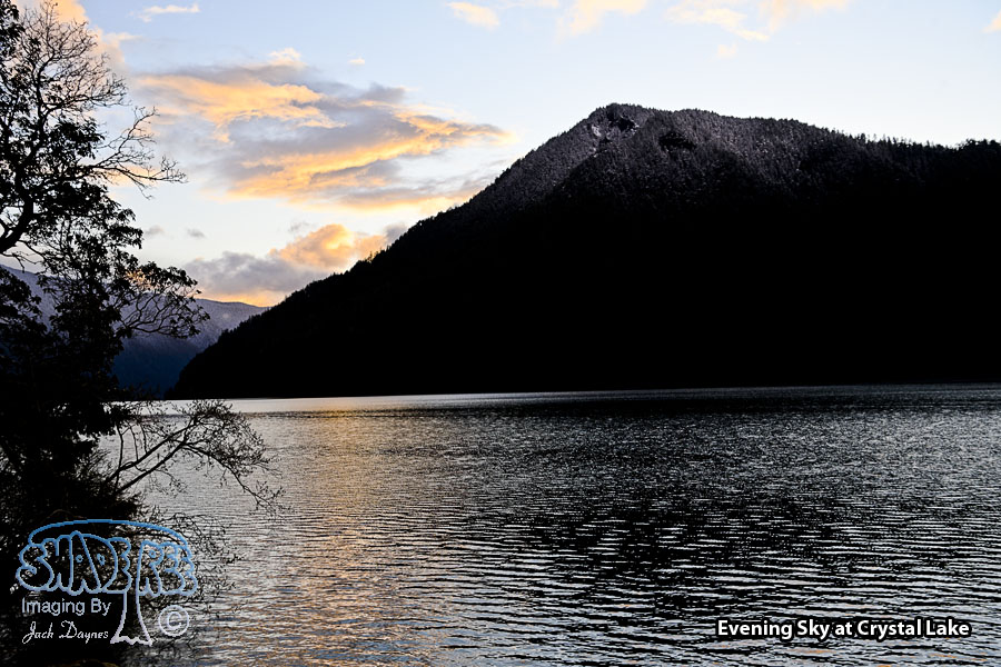 Evening Sky at Crystal Lake - Scenery