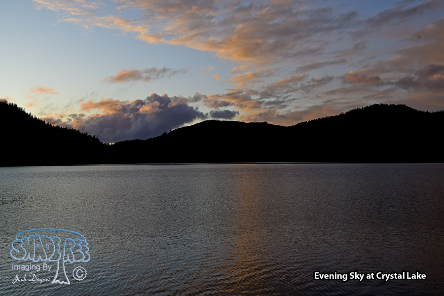 Evening Sky at Crystal Lake - Scenery