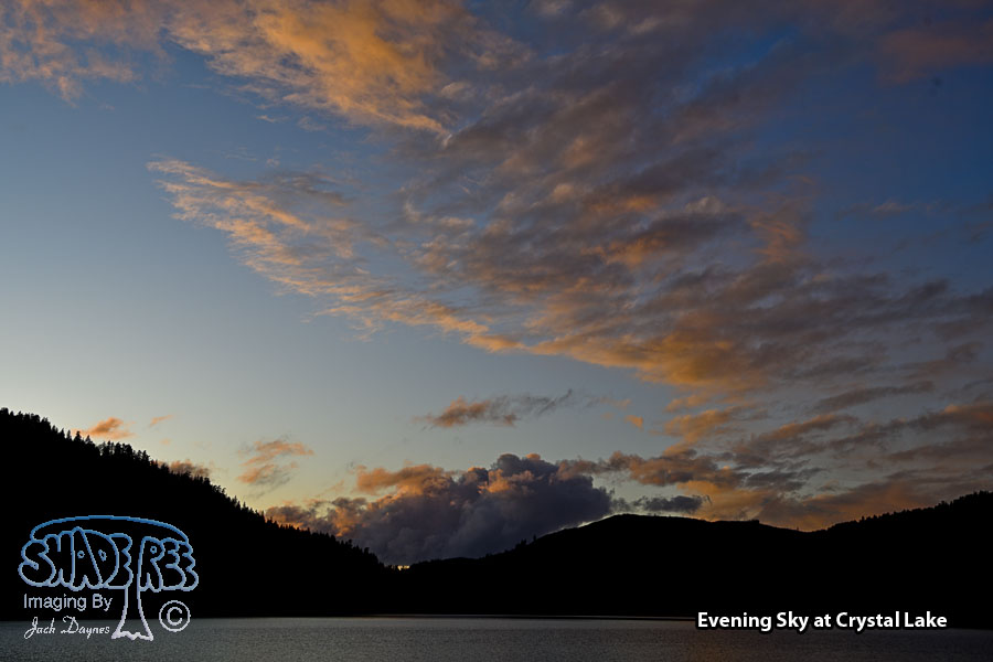 Evening Sky at Crystal Lake - Scenery