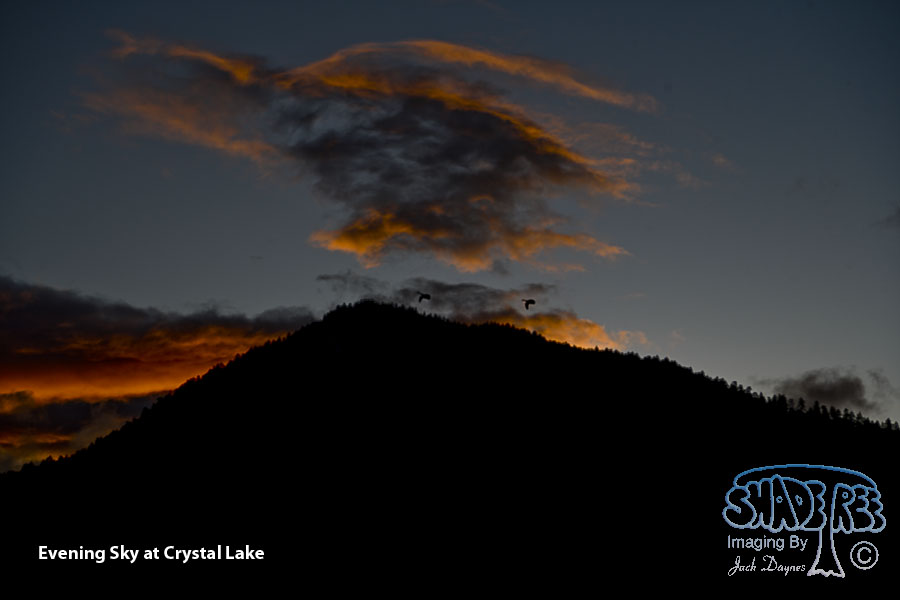 Evening Sky at Crystal Lake - Scenery