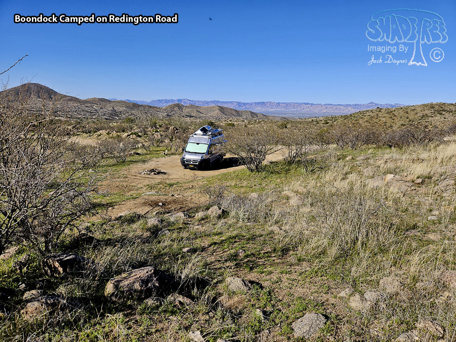 Boondock Camped on Redington Road - Scenery