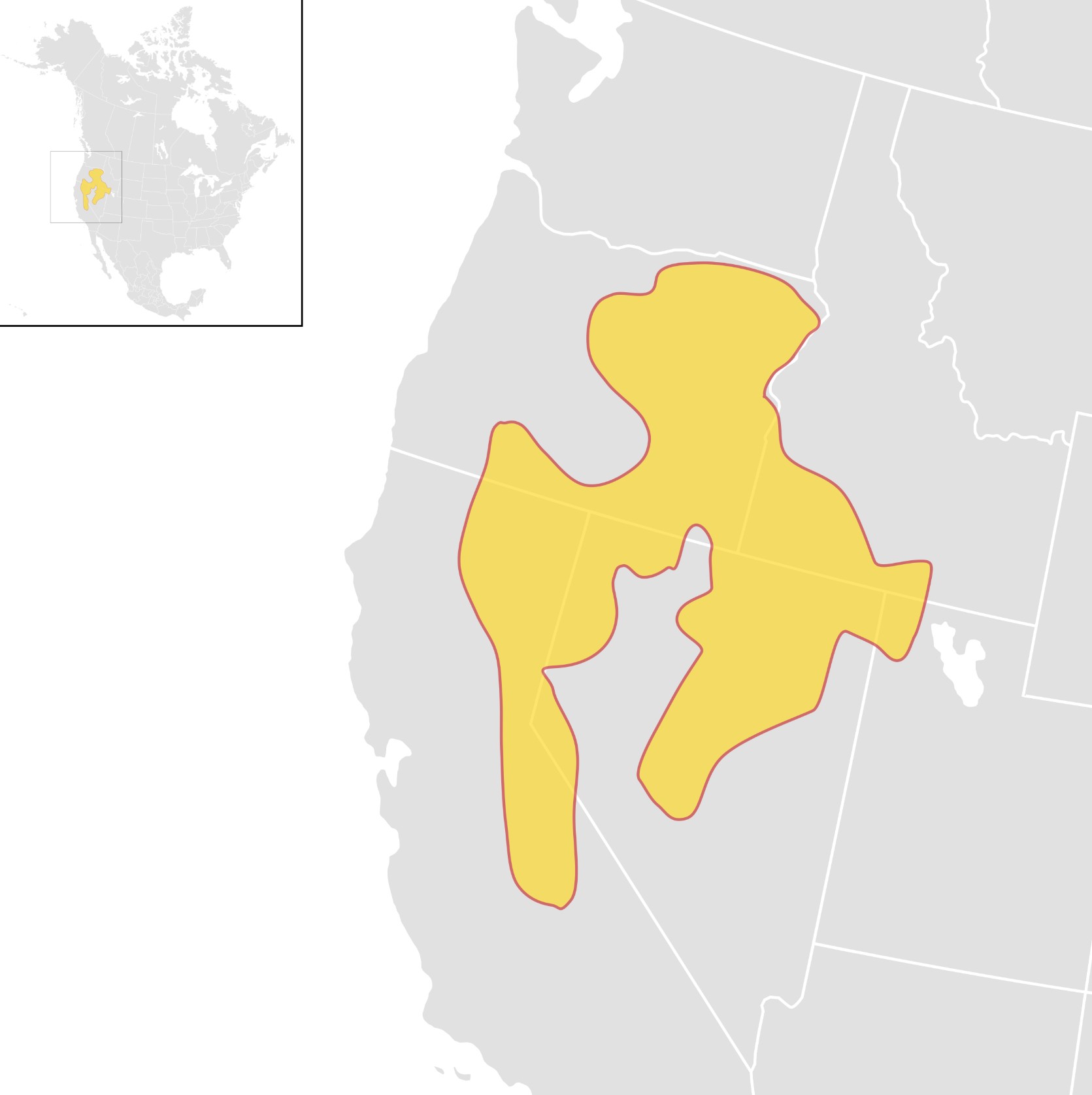 Range Map for Belding’s Ground Squirrel