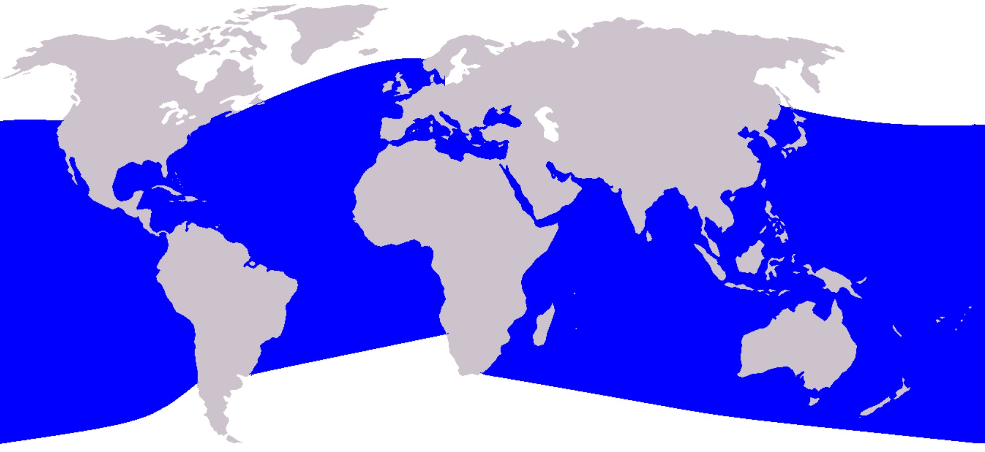 Range Map for Bottlenose Dolphin