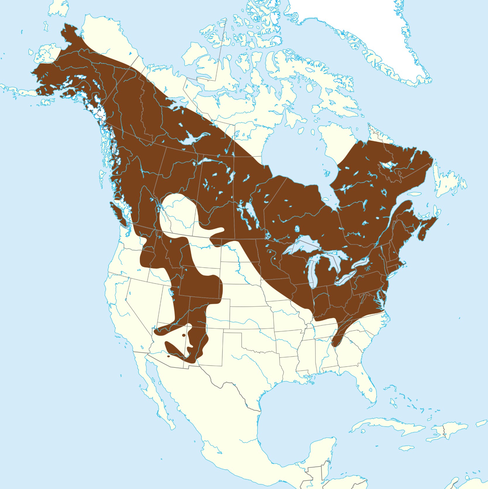 Range Map for Red Squirrel