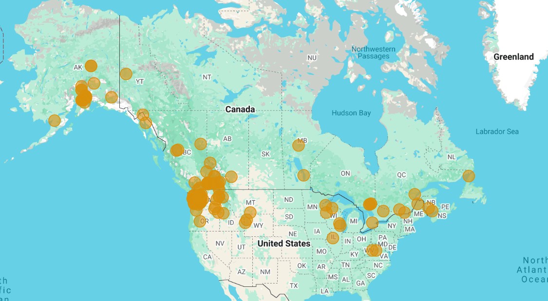 Range Map for Geometrid Moth