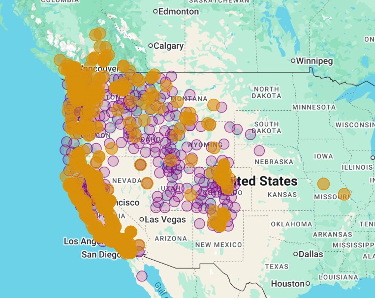 Range Map for Pale SwallowTail