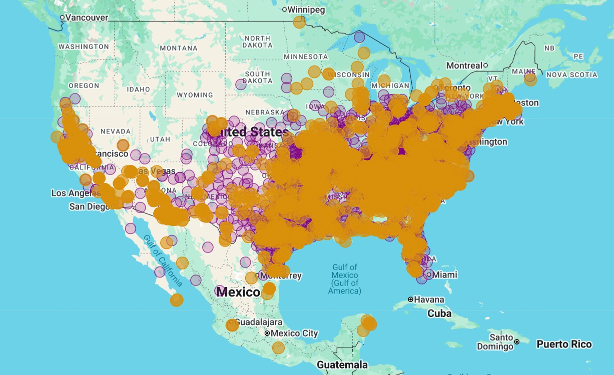 Range Map for Pipevine Swallowtail