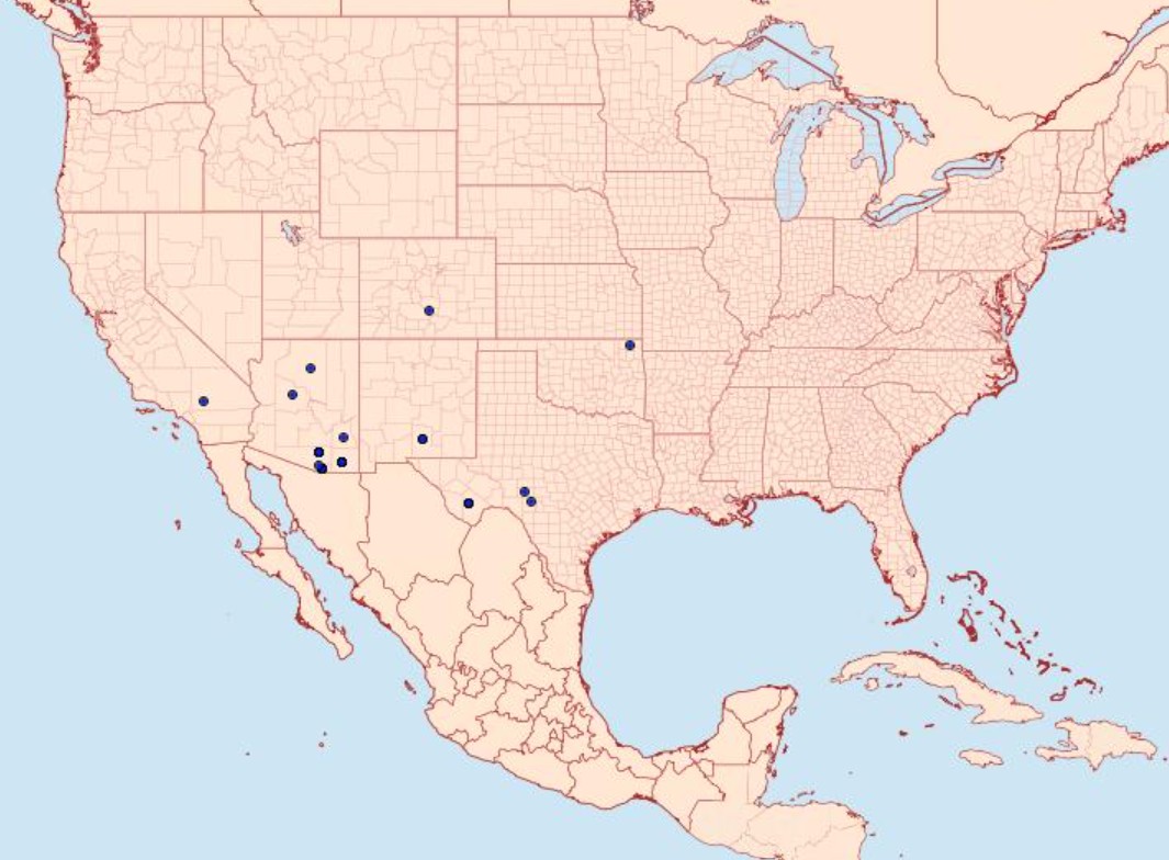 Range Map for Veined Ctenucha Moth